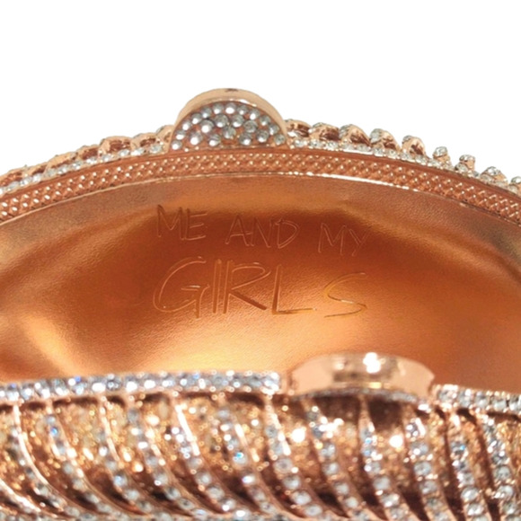 Evil Eye Rhinestone Bling Purse | Sparkly Structured Handbag NIB - Picture 8 of 12